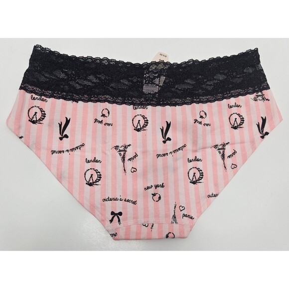 VICTORIA’S SECRET Soft Cotton blend Lace Low Rise Hip Hugger Panty Size S/P - Picture 2 of 5